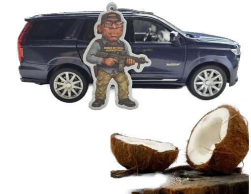 Zombie Head Hunter Car Air Freshener (Coconut)